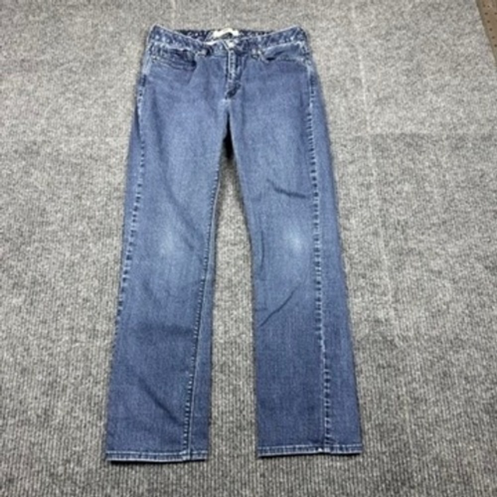 Levis 525 Perfect Waist Straight Leg Jeans Blue Denim Womens 10 S/C